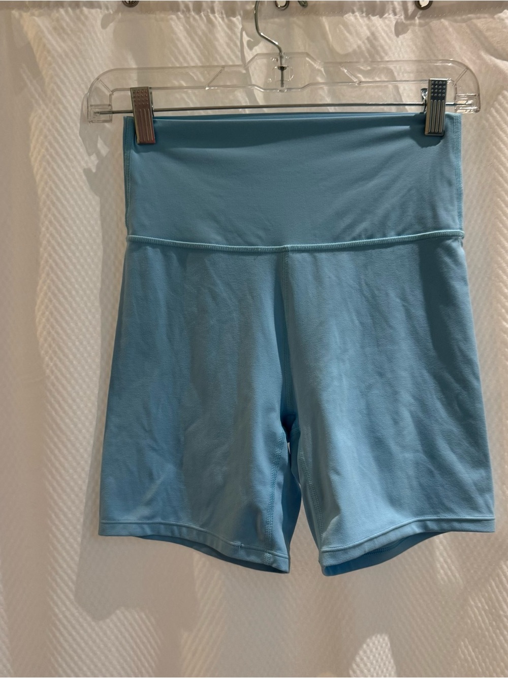 all in motion Light Blue High-Rise Bike Shorts
